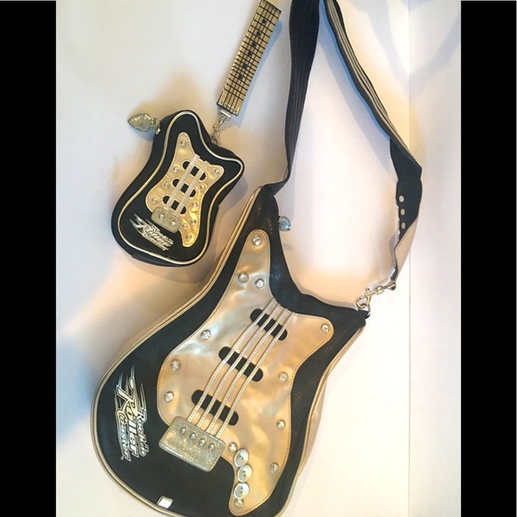 Walt Disney World Guitar Purse and Coin Purse - Picture 1 of 13